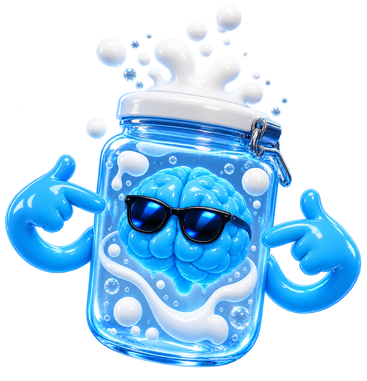 Confident brain in a jar
