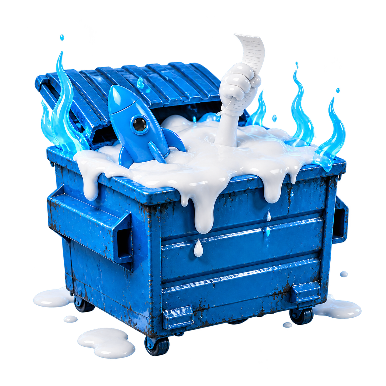 Overflowing liquidity dumpster